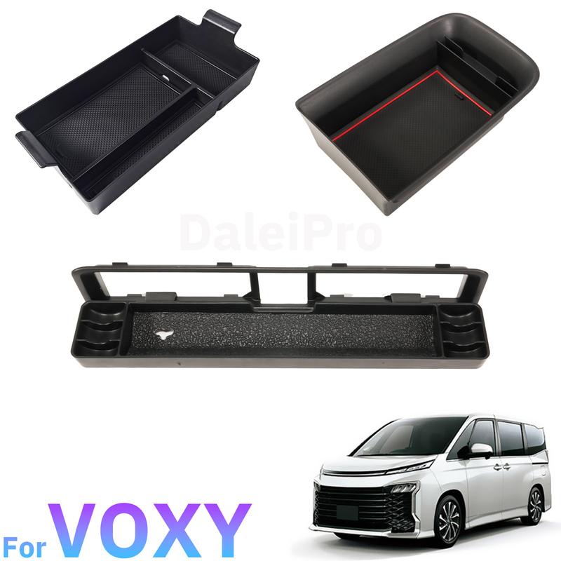 Для Toyota Voxy 90 2022 2023 2024 Автомобильный ящик для хранения на центральной консоли Ящик для хранения подлокотника Многоуровневый ящик для хранения Аксессуары Noah 90