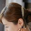 Женская Мода Подарки Лист Перо Заколка Зажим Слайд Ювелирные Аксессуары Популярные Женские Повязки на Голову Заколка Украшение Аксессуары