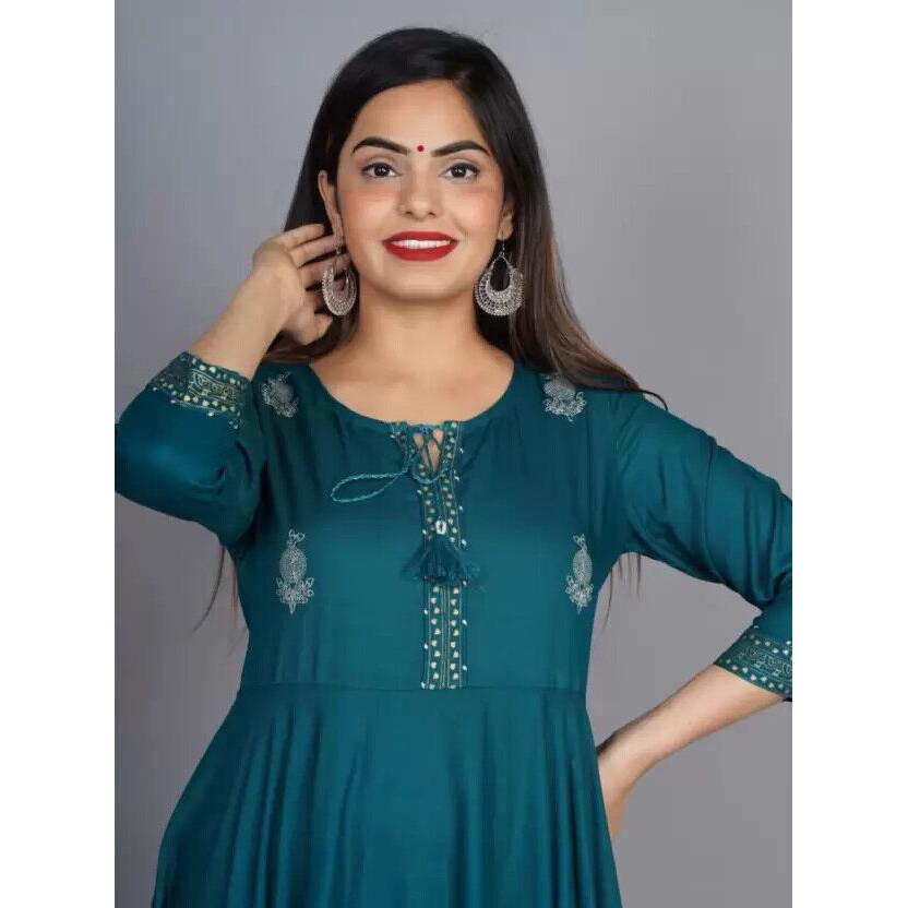 Дизайнерская праздничная одежда Курта Одежда Индийское Болливудское платье Анаркали Курти Платье VF-105a