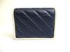Authentic GUCCI GG Marmont Navy Blue Leather Bifold Wallet Compact Wallet #a662  Open box