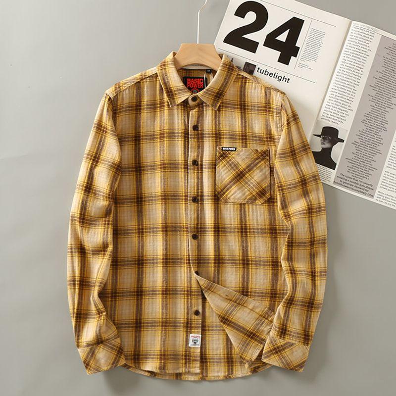 Factory Leftover Stock Casual Washed Long Sleeve Shirt