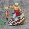 Anime Drogan Boll broly Vs Son Gocool Figurine 20cm Gk Pvc Action Figures Statue Collection Model Toy Gifts