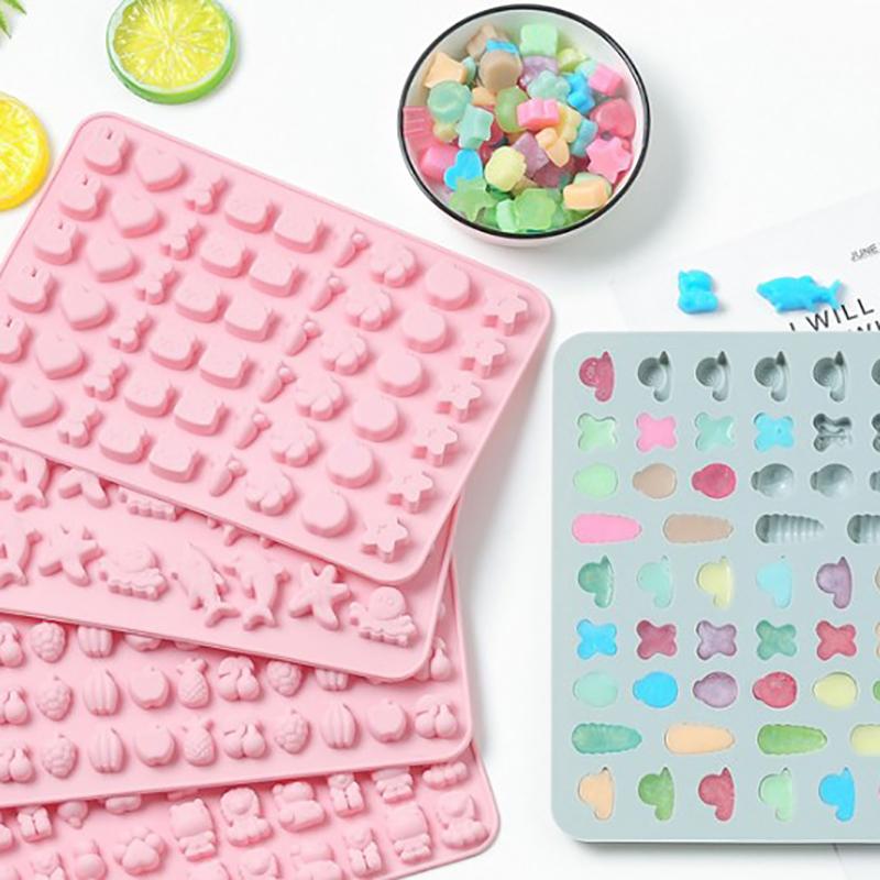 Миниатюрная форма для конфет Фрукты Животные Силиконовая форма для конфет Жевательная форма Сахарное искусство