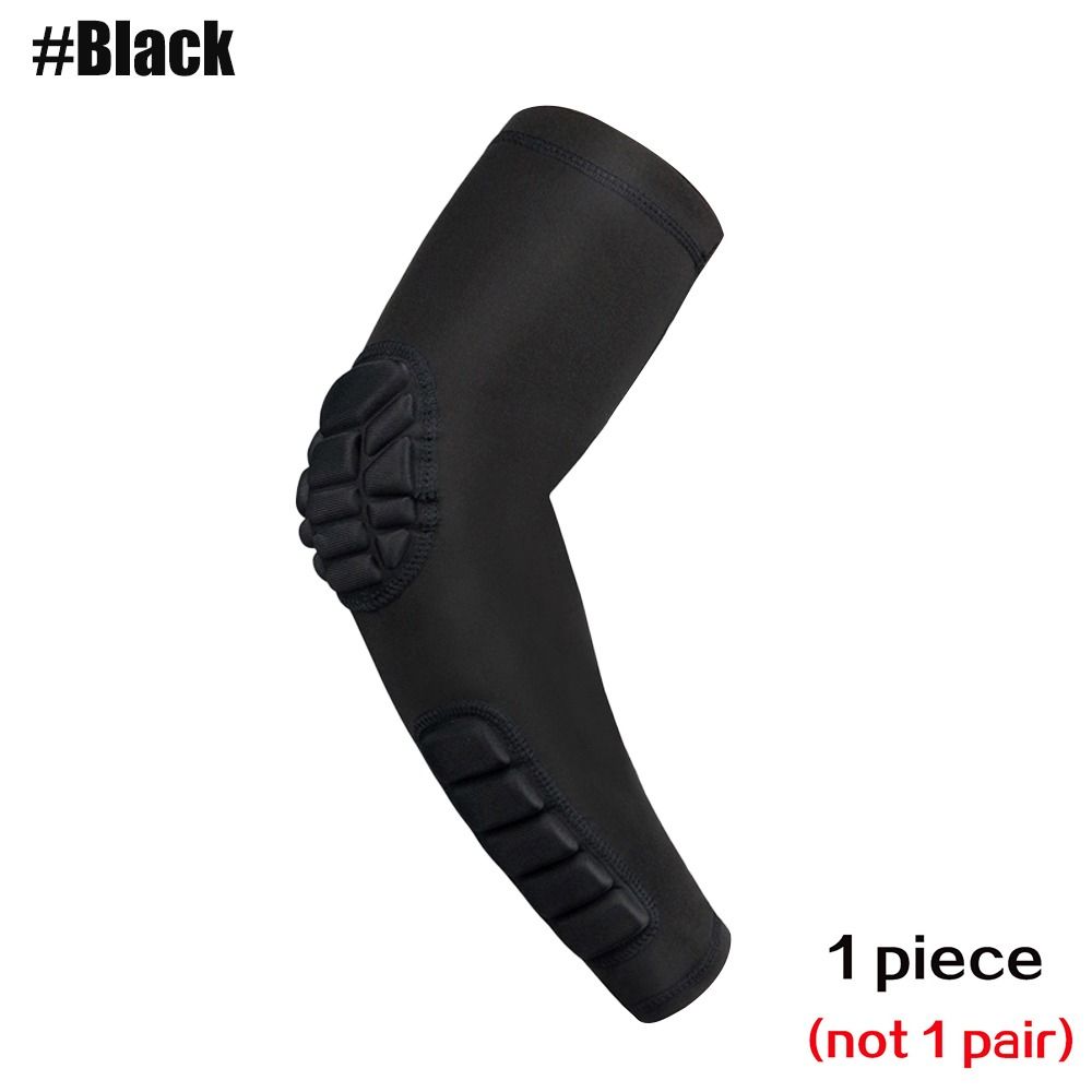 Durable Spandex Elbow Pads Elastic Black White Red Arm Sleeve Breathable Elbow Brace Unisex