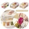 9 Grids Divided Serving Tray Clear Snack Fruits Box Portable Kitchen Storage Box  Food Storage