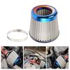 76MM 3" Burnt Blue Stainless Steel Mesh Cone Power Intake High Flow Cold Air Filter Air Intake Filter Induction Kit OFI074