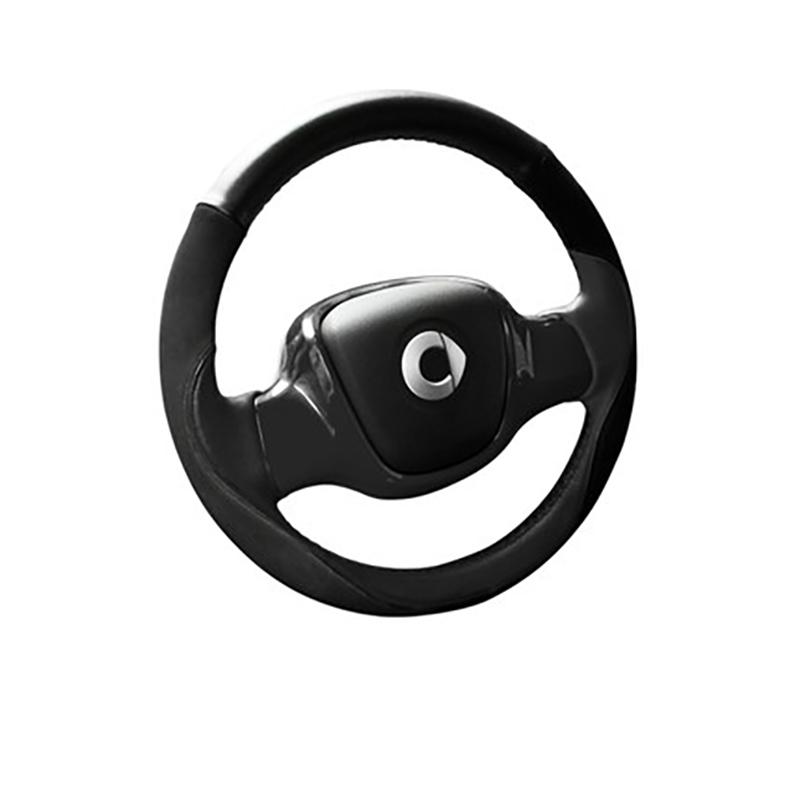 Автомобильный чехол из натуральной кожи для ручного шитья, чехол на руль, украшение интерьера, аксессуары для 09-14 Smart 451 Fortwo