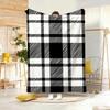 Классический мотив D-Distressed Tartan Плед Легкий 240 г Фланелевое одеяло Мягкое, приятное для кожи для летнего охлаждения