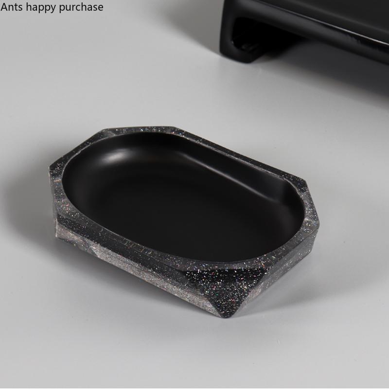 Набор из пяти предметов для ванной комнаты, набор для мытья из смолы, туалетные принадлежности для ванной, флакончик для лосьона, стаканчик для ополаскивателя для полости рта, держатель для зубных щеток, мыльница, поднос для хранения