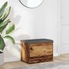 VidaXL Storage Bench Old Wood 62x42x45 Cm Engineered Wood, Bench, Shoe Bench, Hallway Seat 857615