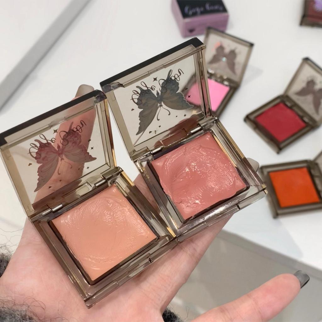 GEGE BEAR Butterfly Blush Cream Silky Texture Long-lasting And Natural New Multi-purpose Eyeshadow And Lipstick
