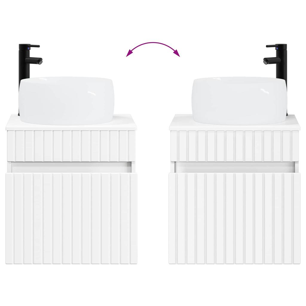 Bathroom Cabinet Set 5 pcs White 50 x 14.5 x 70 cm