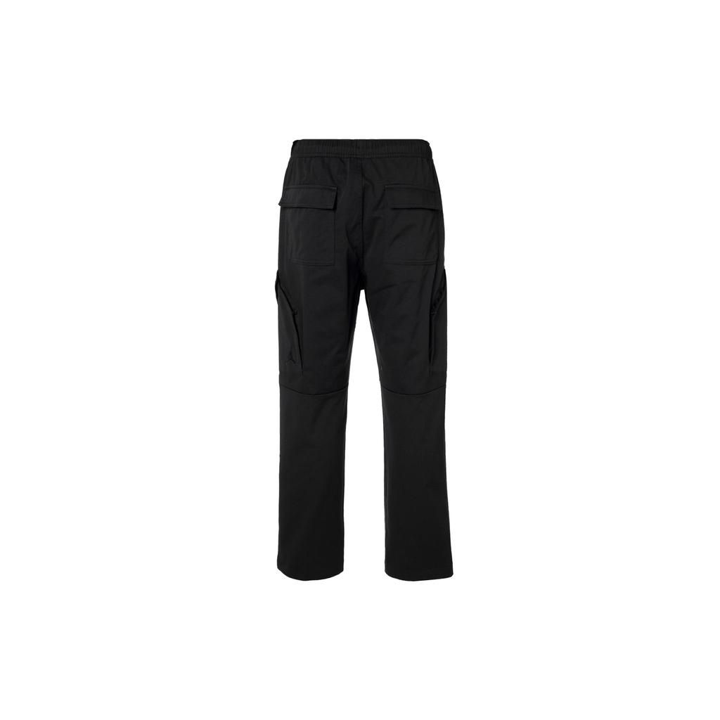 Jordan Вышитый логотип средней посадки, прямые повседневные брюки мужские, черные FB7306-010