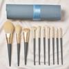 Makeup Brush 10-piece Makeup Soft Hair Flexible Durable Non-sticking Powder Tan Red Brush Foundation Brush Makeup Tools 10-piece Makeup Brush