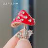 Роскошная изысканная брошь в виде гриба, милые мультяшные броши-грибы для женщин, мужчин, украшение для рюкзака, аксессуары для одежды, подарки