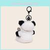 Panda Music Pilot Plush Keychain Cute Functional Design Gift Decoration Backpack