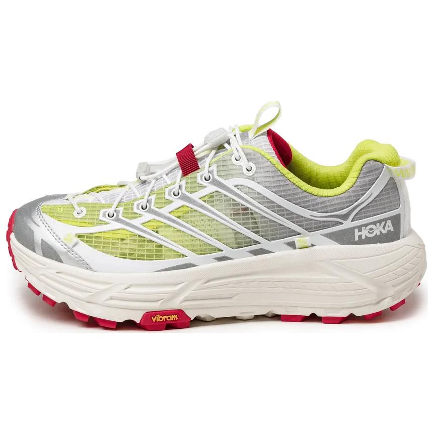 Кроссовки унисекс Nicole McLaughlin x HOKA Mafate Three2 White Neon Желтые 1153931-WNN