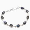 925 Sterling Silver Bracelet, Handmade Jewelry, Labradorite Bracelet, Gemstone Jewelry, Gift For Mum