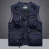 Waistcoat Vest Jacket Men Multi-Pocket Classic Male Sleeveless Coat Outdoor Photographer Jackets 5XL Vest Travel Clothes