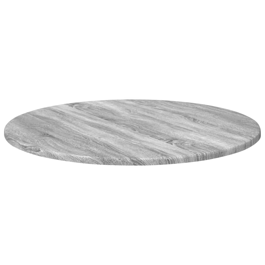 Tabletop Ø 60 x 1.5 cm Round Engineered Wood Sonoma Grey