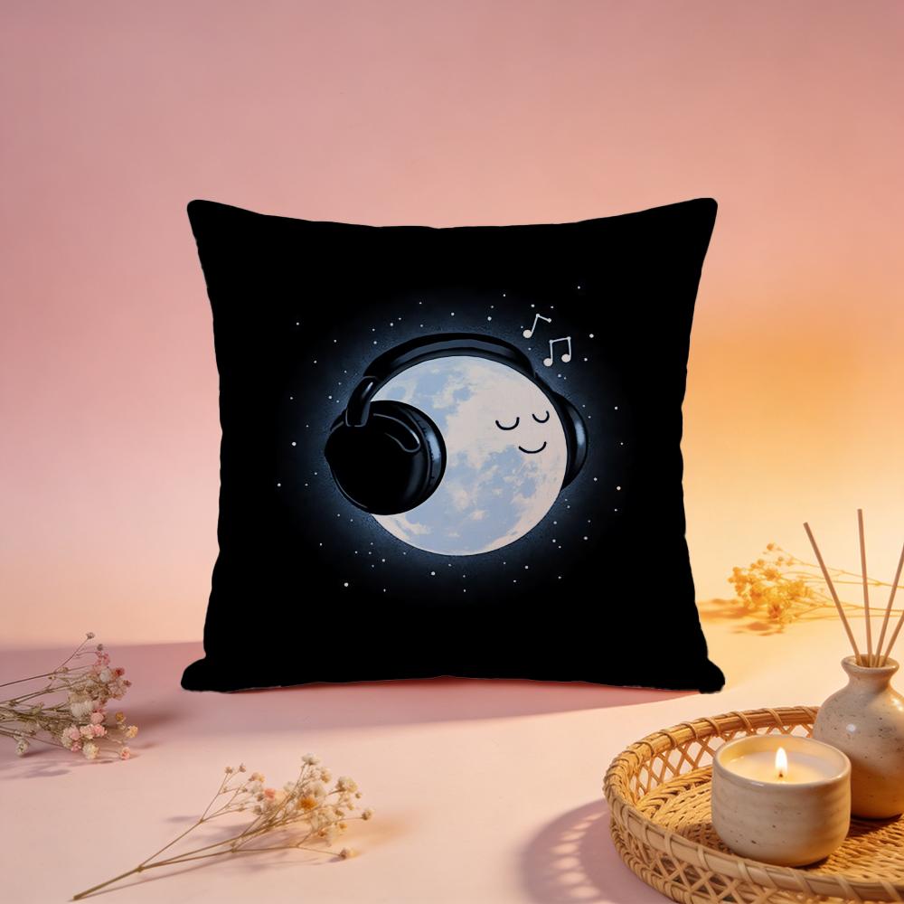 Fantasy Cartoon Planet Cushion Cover Comfortable Durable Pillow Cover MultiScene for Home Office Car Sofa