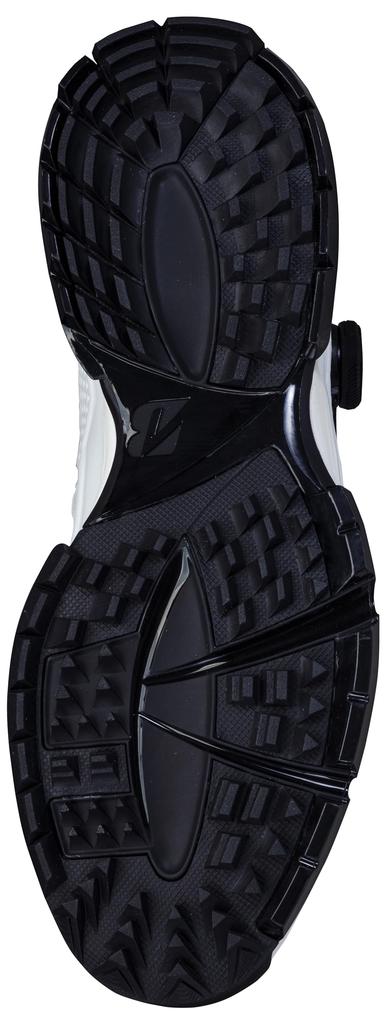 Bridgestone Golf Zero Spike BIATAR Tour SH2401 Golf Size 3E Men's Shoes, White/Black, 26.5 Cm,