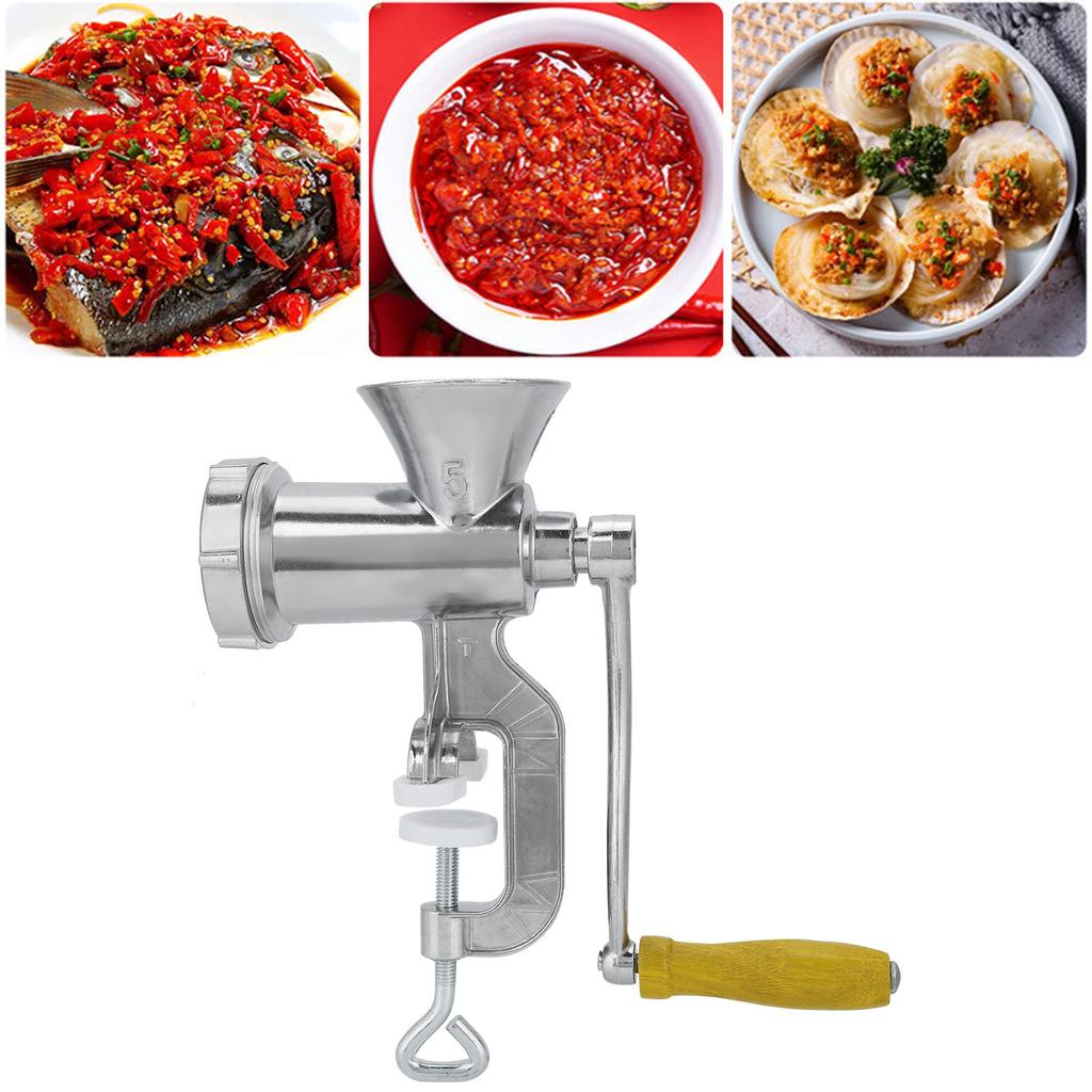 Household Aluminum Alloy Manual Sausage Meat Grinder Pepper Spice Grinding Machine Kitchen Tool