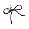 Fashionable Beaded Bowknot Phone Chain Stylish Keychain Pendant Bag Decoration Elegant Pendant for Backpack Purse Bag