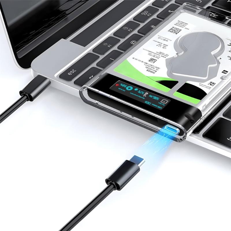 Прозрачный корпус для жесткого диска USB3.0 - SATA для 2,5-дюймового SSD