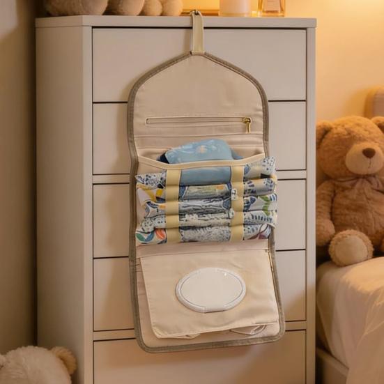 Сумка-органайзер для путешествий во время месячных для женщин No-Panic, подвесная сумка для тампонов, косметичка для месячных с подвесным крючком, органайзер для прокладок и влажных салфеток для путешествий, школы, работы