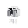 Stainless Steel Mop Holder Brush Broom Hanger Fixed Rack Kitchen Bathroom Garden Tool Organizer Wall Mounted with Screws Cup Holders 5