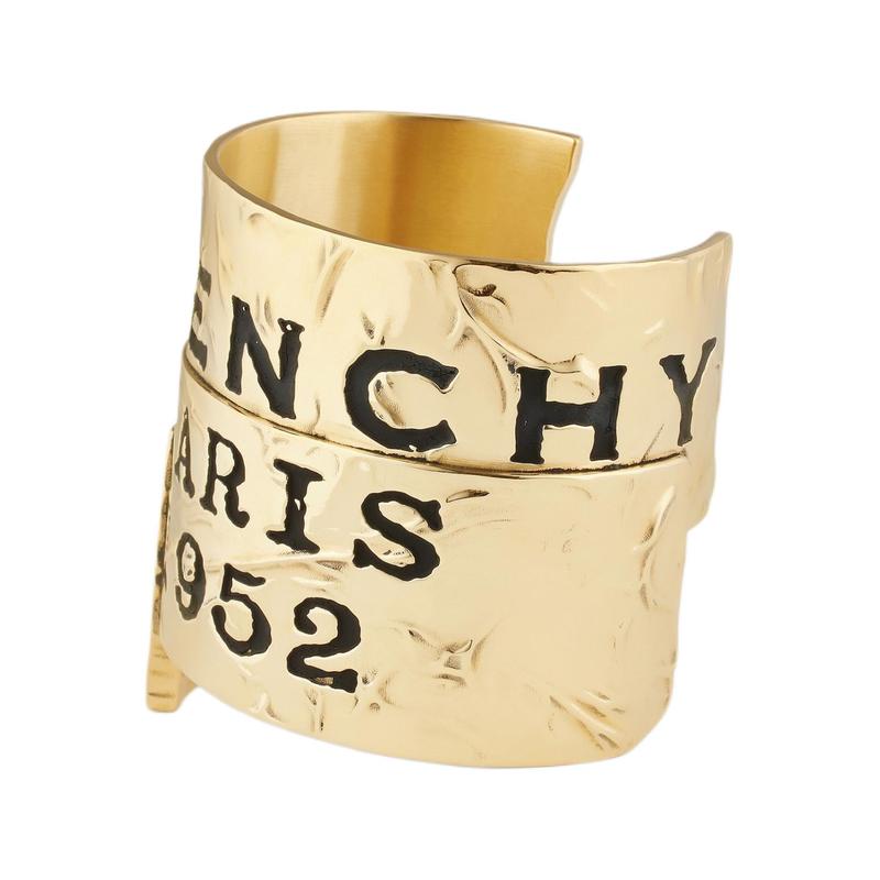 Givenchy brand logo design engraved on the inside brass bracelet women's gold 27917185 BF20J3F003-966-gold 2