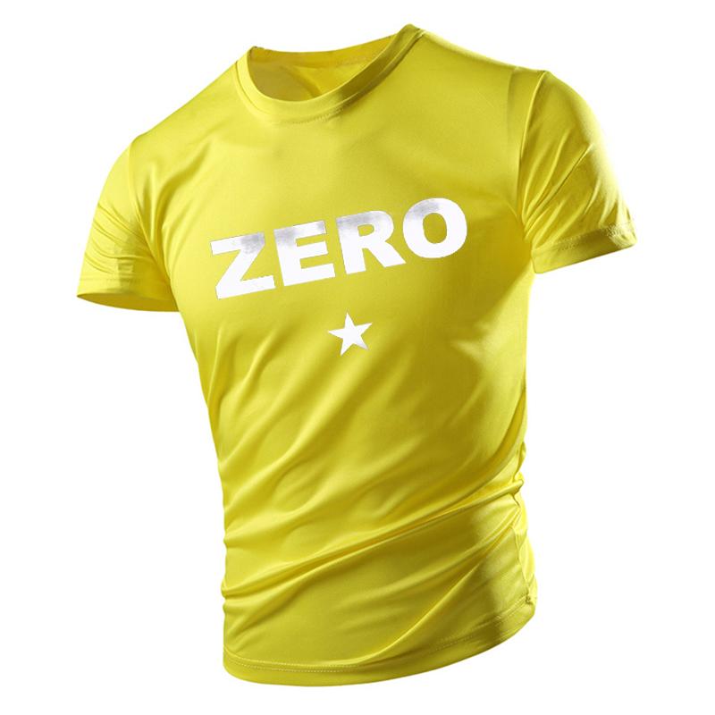 Черная футболка для взрослых, летняя мужская фитнес-спортивная быстросохнущая футболка с короткими рукавами, многоцветный топ с буквенным принтом и нулевым узором, большой размер