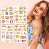10pcs/set -Peace Love Waterproof Tattoo Stickers Face Stickers Men and Women  Party Tattoo Stickers
