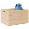 Wooden Box with Handles 40x30x23 Cm Solid Pine Wood