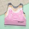 Тренировочный бюстгальтер из хлопка для девочек, спортивный бюстгальтер, нижнее белье, топы 8-16 лет