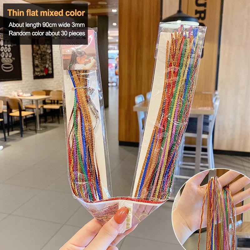 90 см Разноцветные 16-30 шт. Веревки для плетения кос, пряди для африканских кос, для девочек, для DIY, для плетения хвостиков, женские аксессуары для укладки волос