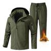 Windproof Waterproof Plus Velvet Assault Suit for Men & Women - Warm, Wear-Resistant Outdoor Climbing & Workwear