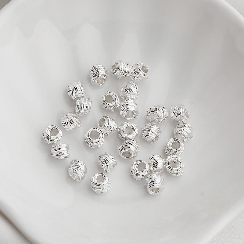 Позолоченное 14K, сохраняющее цвет, неровная спираль, квадратные бусины-разделители, бусы, материал для DIY