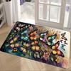 1PC Butterflies Pattern Door Mats Kitchen Rugs Non-Slip Pop Design Living Room Rugs Bath Mat Carpet for Home Sink Laundry Decor