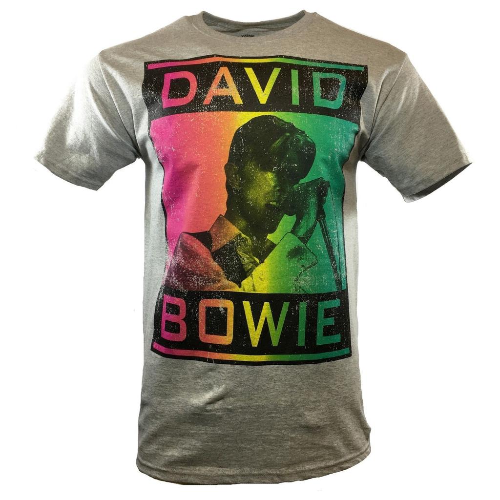 DAVID BOWIE Men's T Shirt -BOWIE'S Music Rock Tour Guitar Vintage -NEW