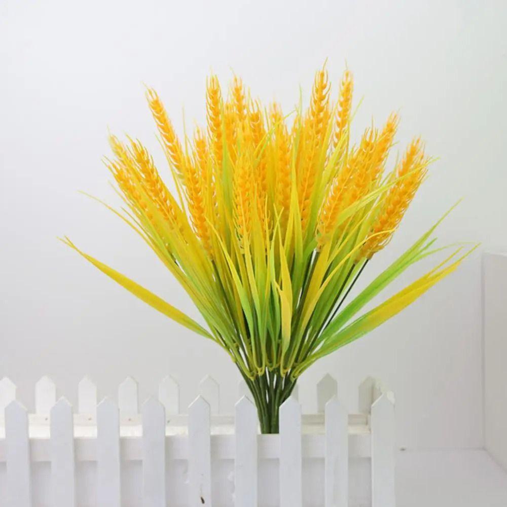 Flower Decoration Artificial Wheat Ears Gold Golden Wheat Bouquet Table Decorations