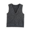 Spring 2025 Women's European-American Style Ruyi Collar Sleeveless Knit Vest