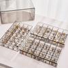 1 Pack 3 Layer 72 Grid Large Capacity Ring Earring Necklace Jewelry Storage Box Desktop Drawer Organizer Dust-Proof Storage Box