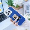 Черный причудливый кот Чехол для телефона Для IPhone 16 17 15 14 12 13 Pro Max Белый Цвет Ударопрочный Чехол