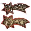 3D деревянная резьба светодиодный ночник резной олень рождественская елка снежинка лампа рождественская настольная статуэтка для домашнего офиса полка декор