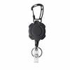 Black Carabiner Clip Plastic Wire Rope Holder Portable Retractable Key Reel  Climbing Activity