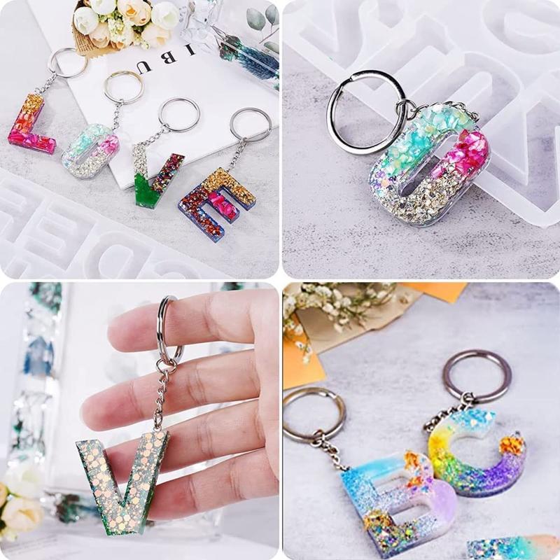 220Pcs Keychain Rings 1 Inch/25mm for Key Chain Rings with 100Pcs Jump Rings and 100Pcs Screw Eye Pins Bulk for DIY Craf