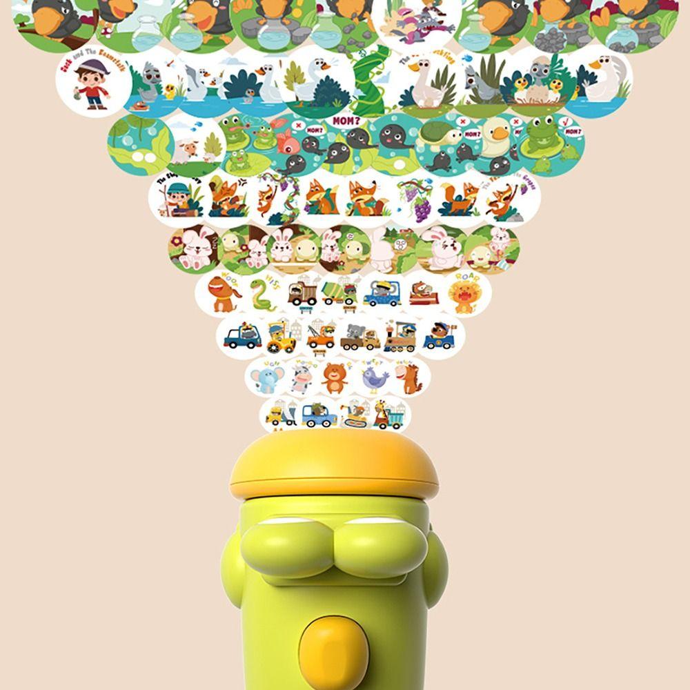 Flashligh toy Projection Storyteller Baby Sleep Aid Slide Story Machine  Nursery Room