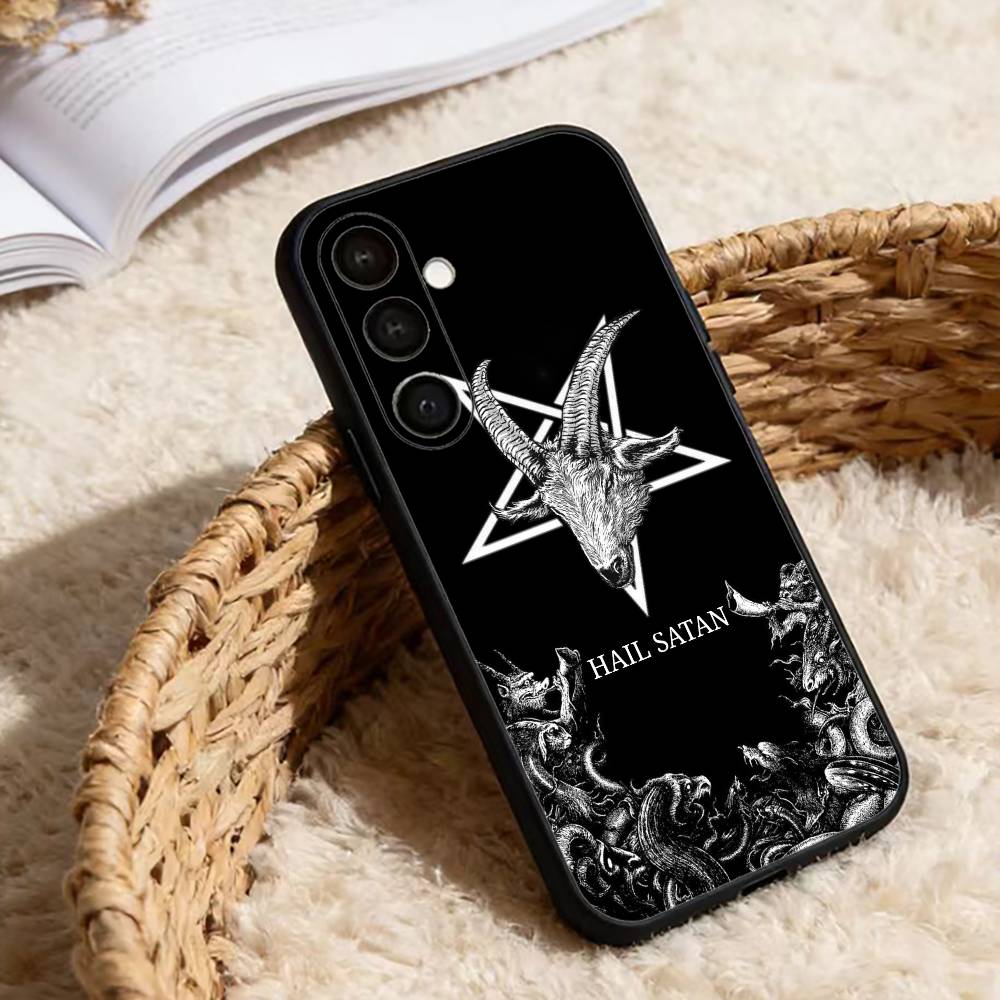 Hail S-Satan Phone Case For Samsung Galaxy A13,21s,22,31,32,52,53,71,72,73,Soft Black Cover